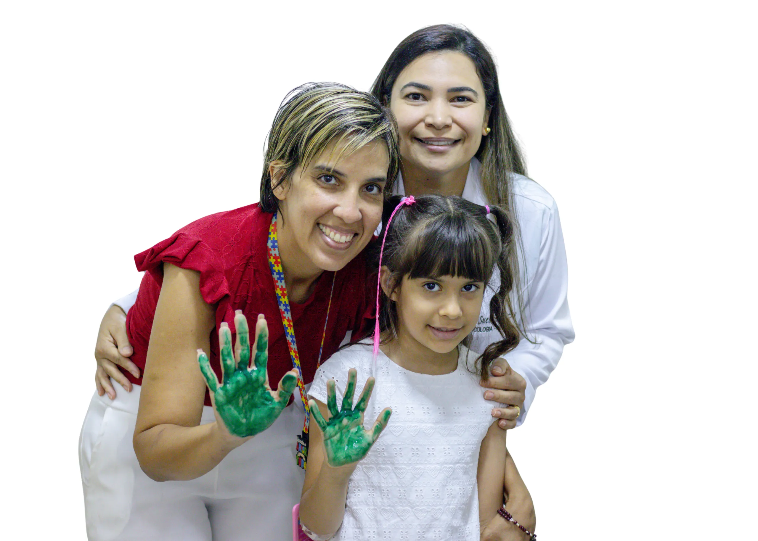 Criança rindo no hospital